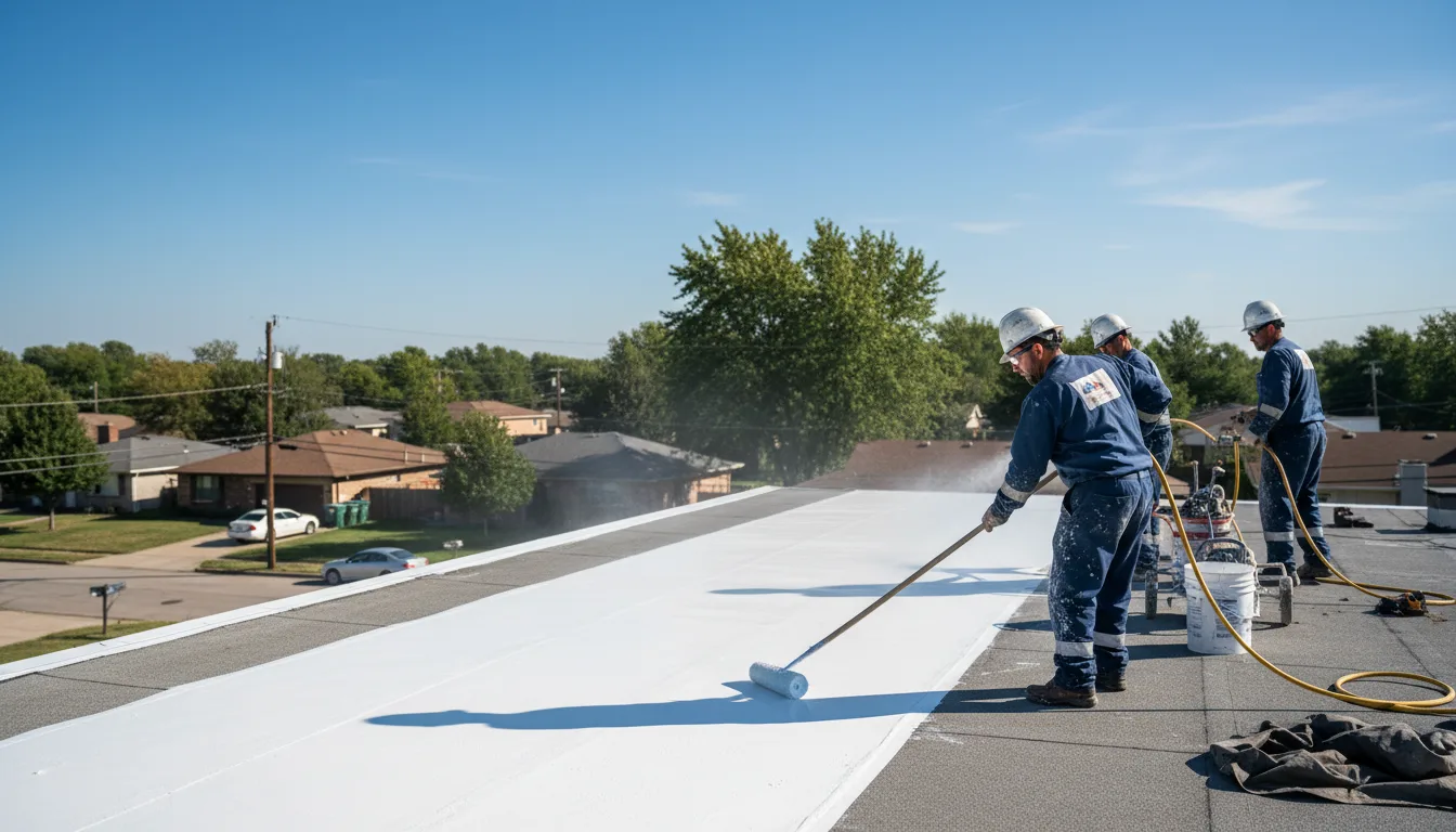 Commercial roof coating in Baird, TX near me